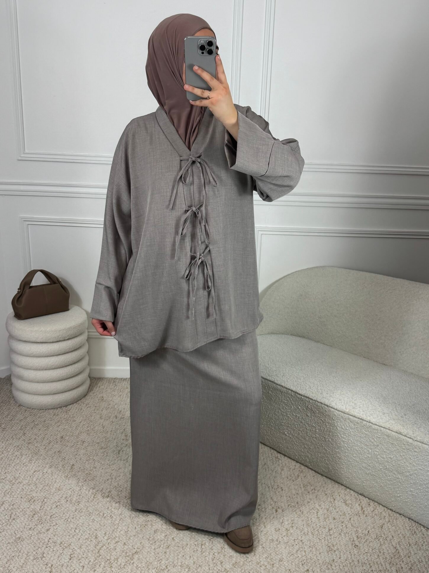 Set Raisa jupe - taupe – Image 2