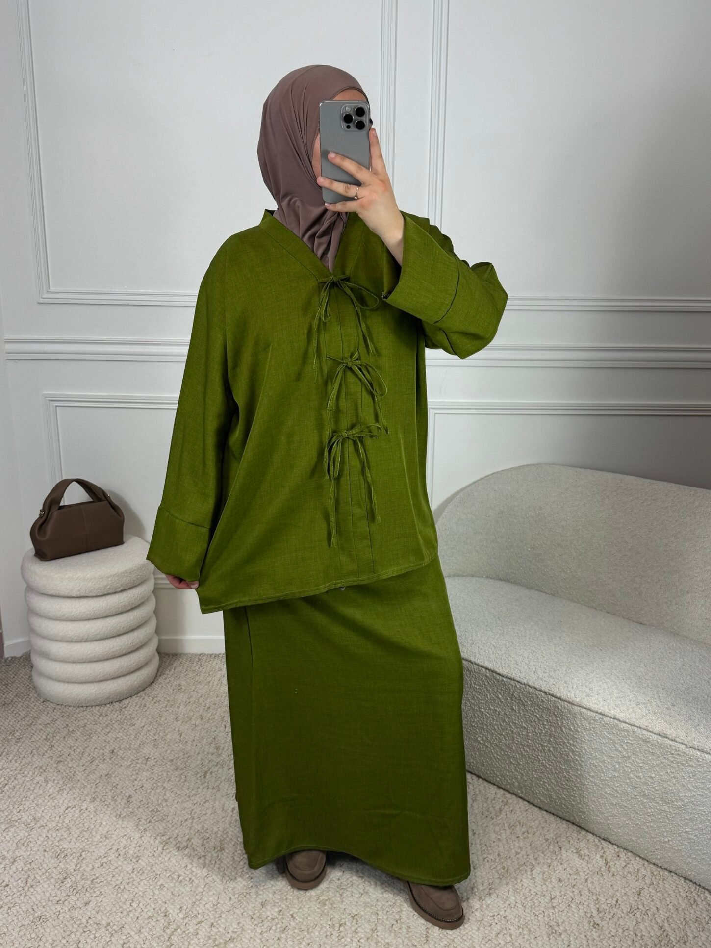 Set Raisa jupe - pistache – Image 2