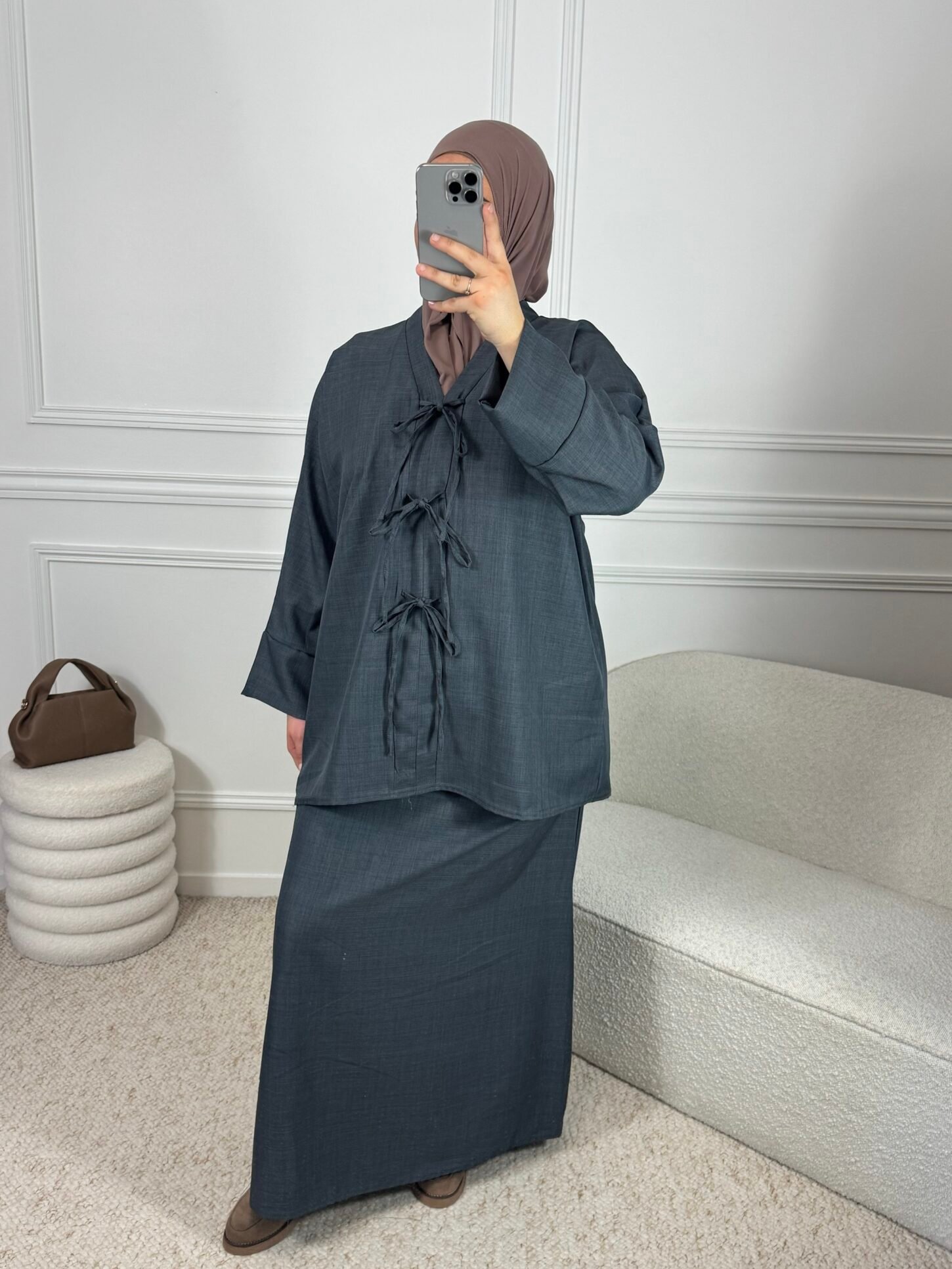 Set Raisa jupe - gris – Image 2