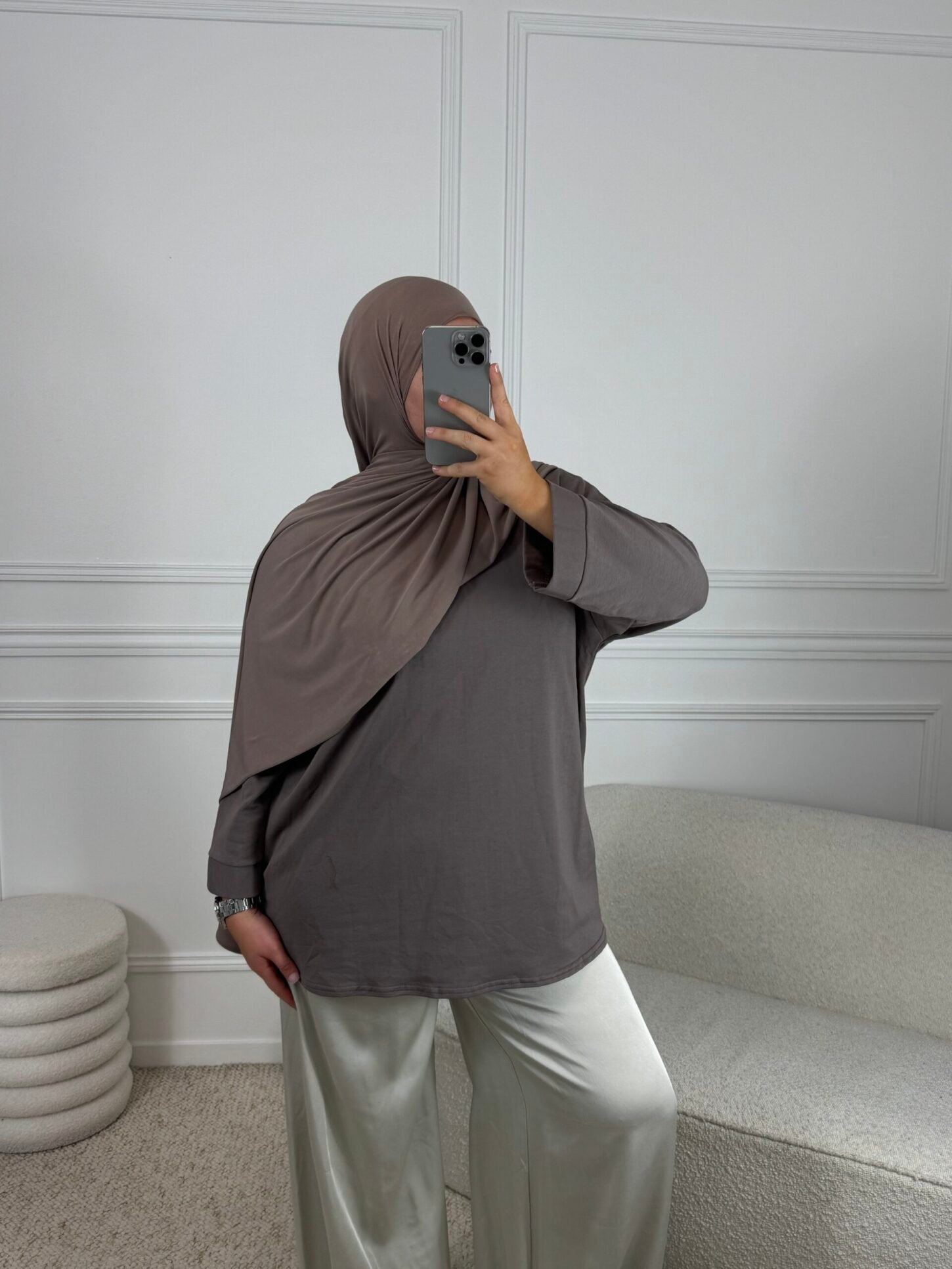 Simply shirt - taupe – Image 3