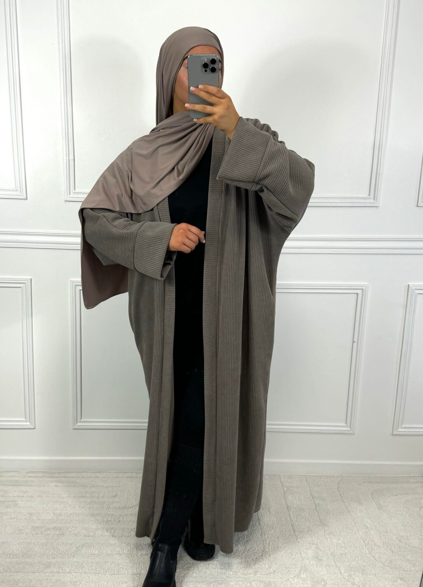 Long gilet - taupe