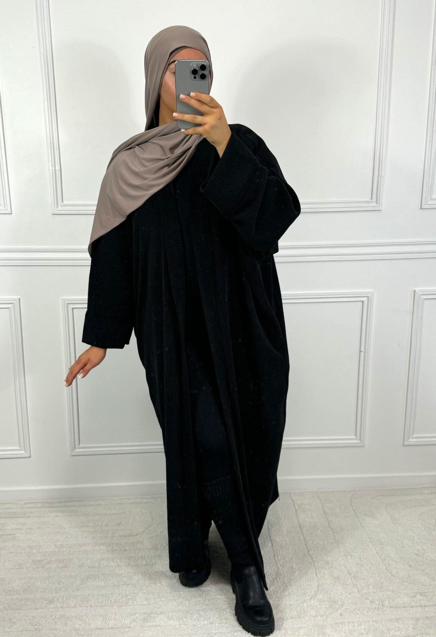 Long gilet - noir