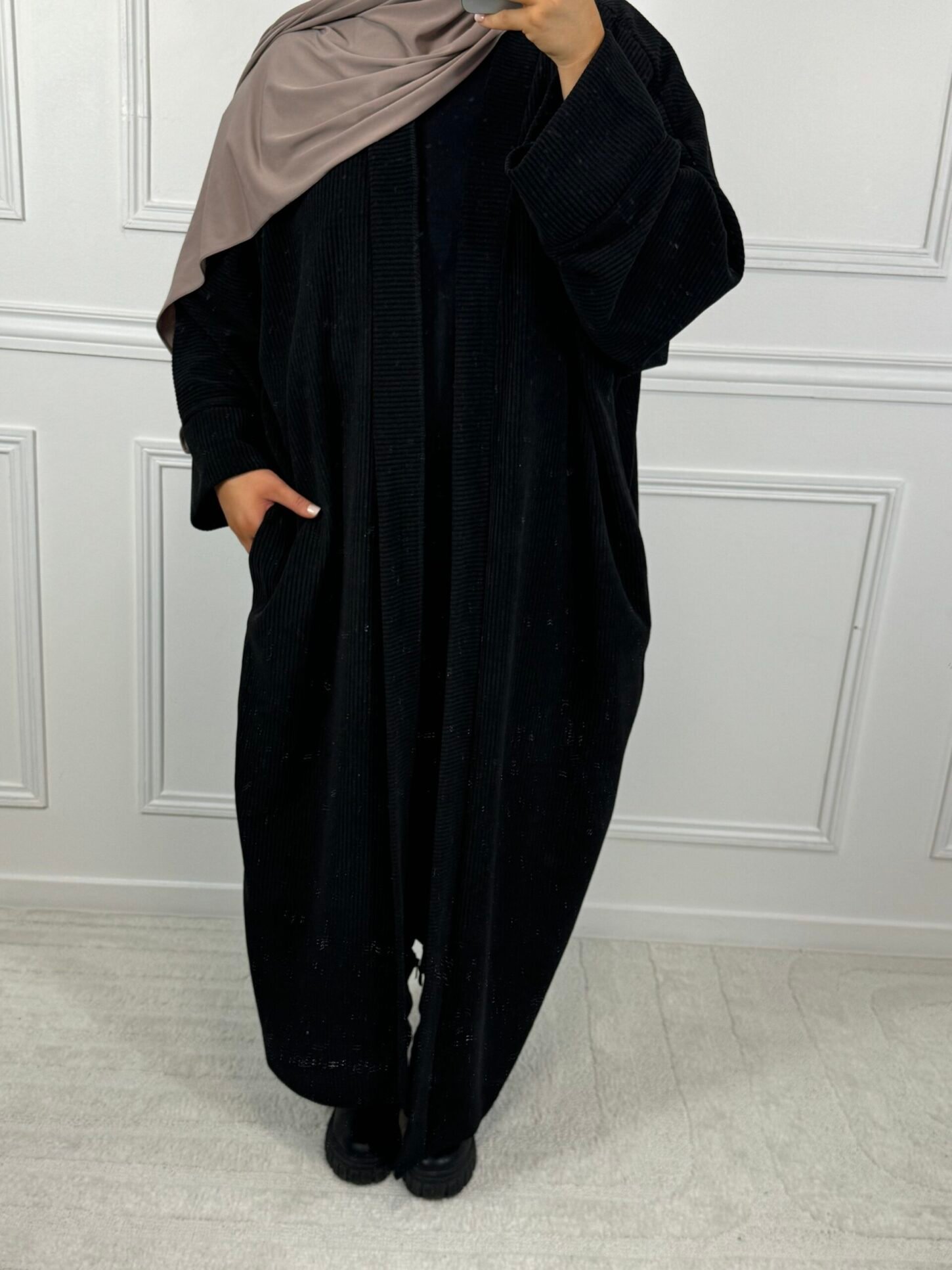 Long gilet - noir – Image 2