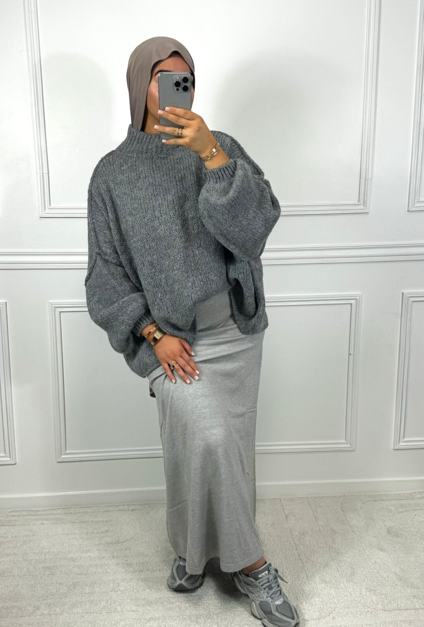 Pull laine - gris – Image 3