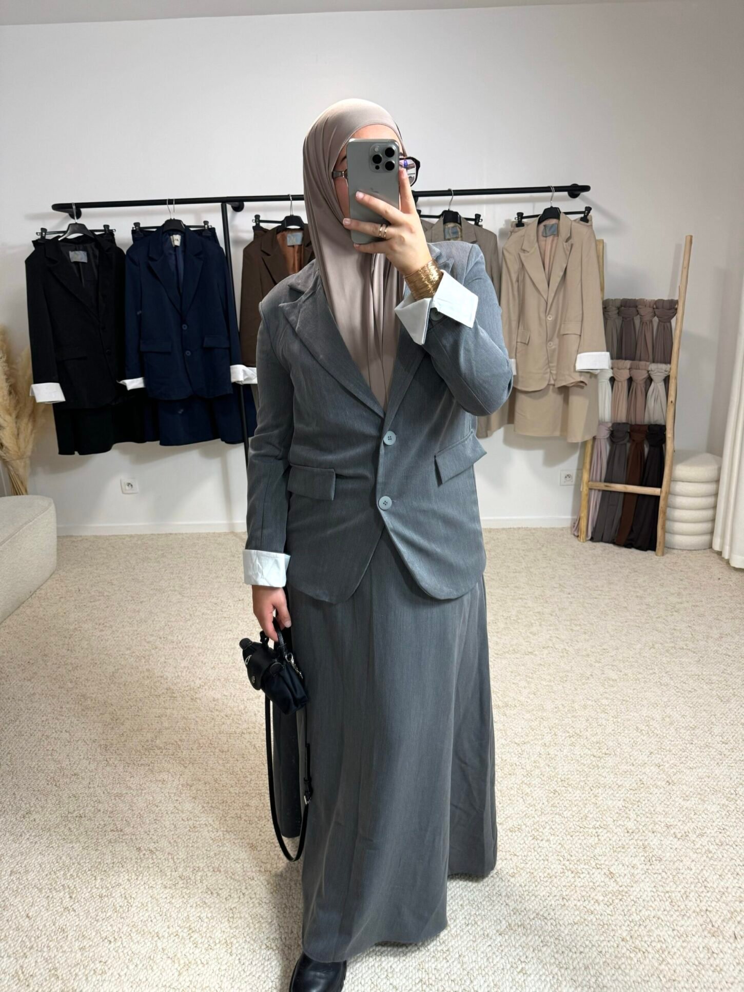 Ensemble tailleur - gris