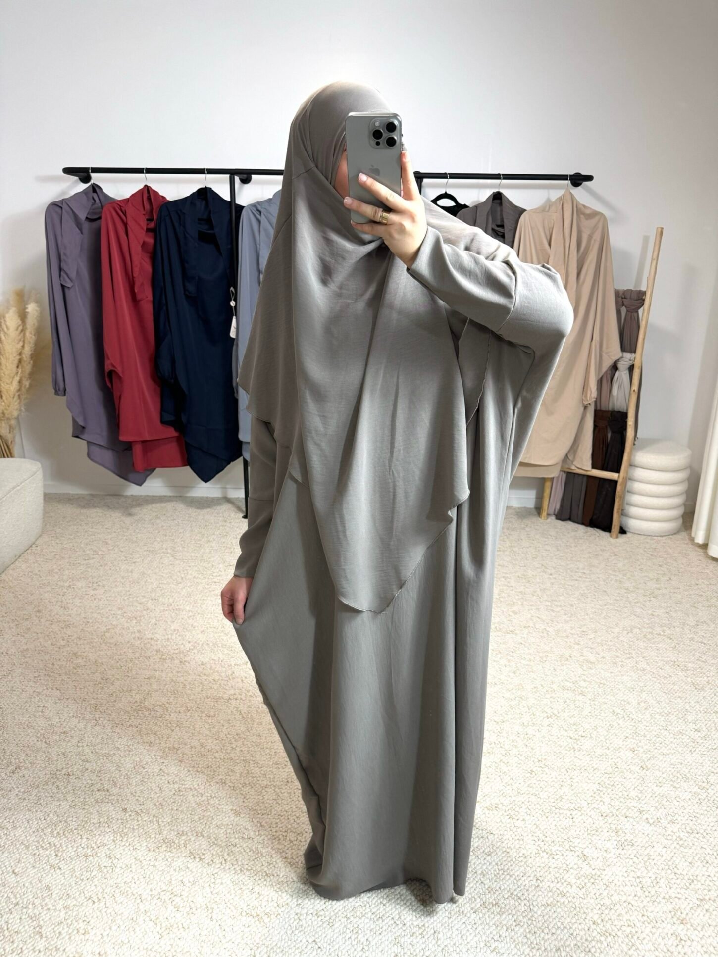 khimar/Abaya jazz - taupe – Image 2