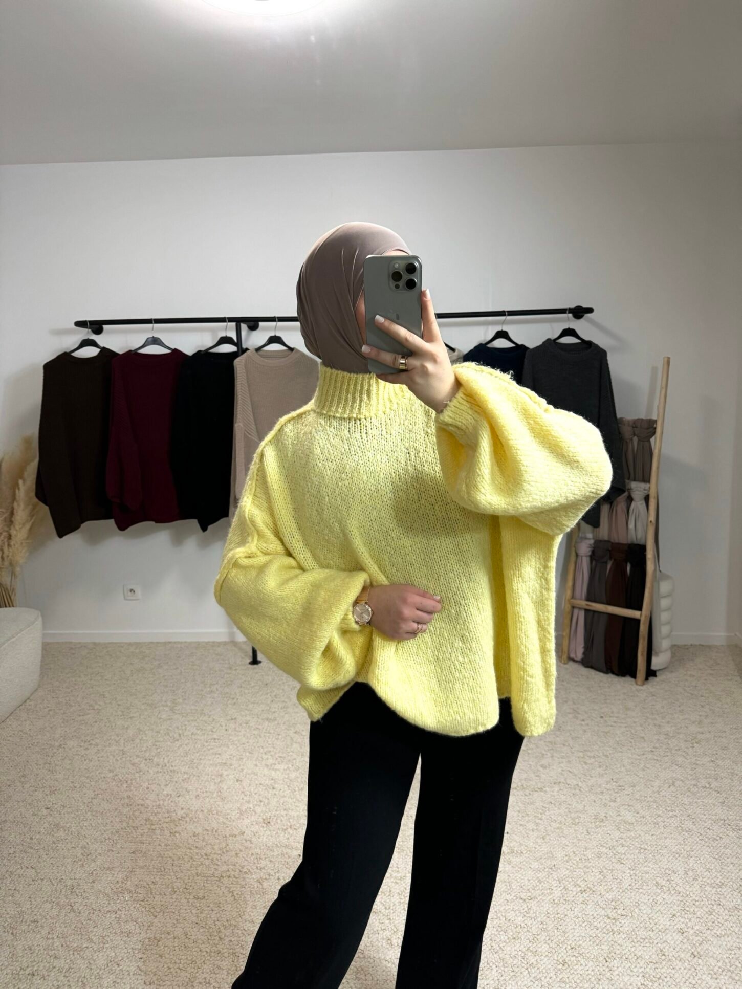Pull laine - jaune