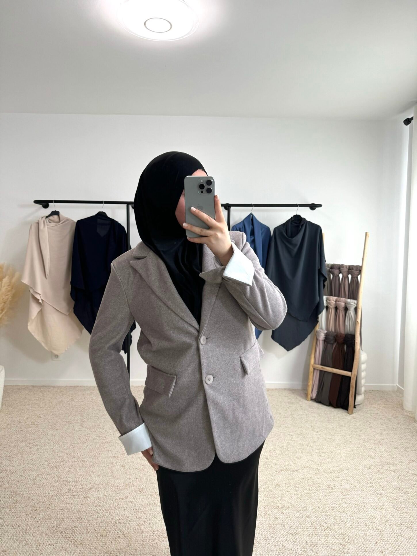 Blazer daim - beige – Image 2