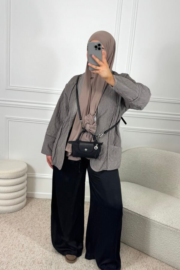 Veste à relief – taupe