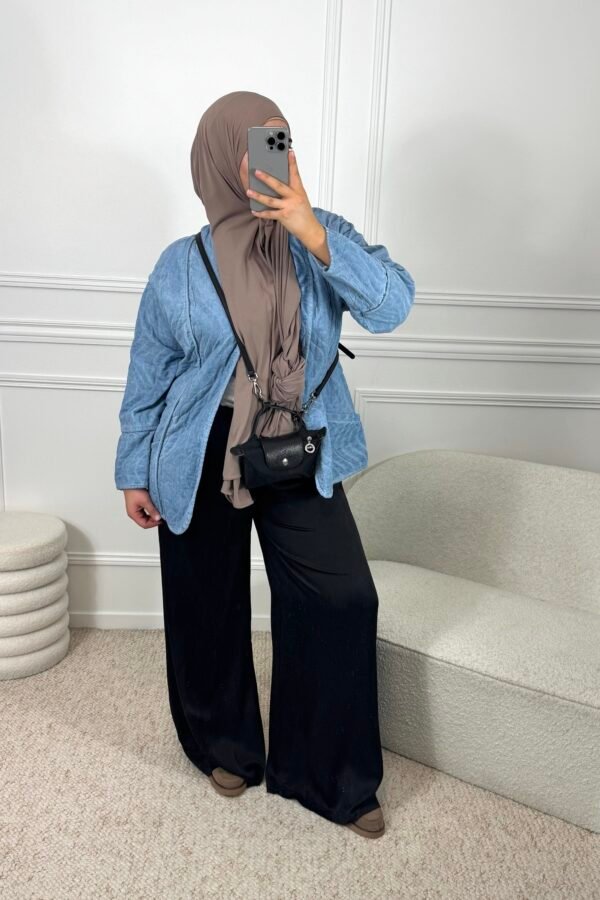 Veste à relief – bleu