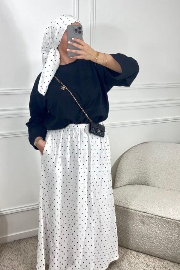 Ensemble petit pois – blanc