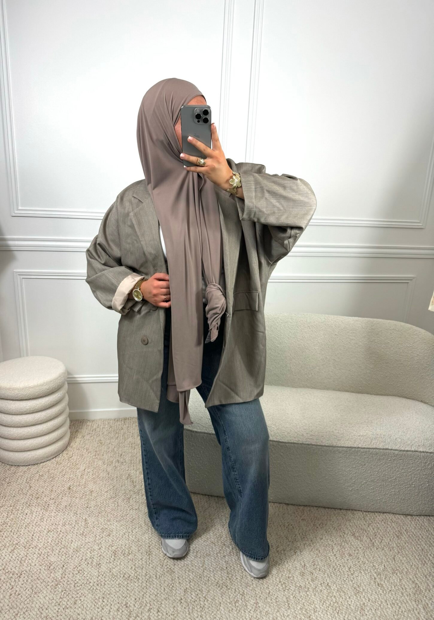 Blazer oversize+  - taupe