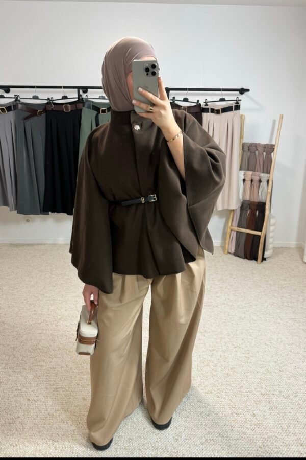 Pantalon ceinture – camel