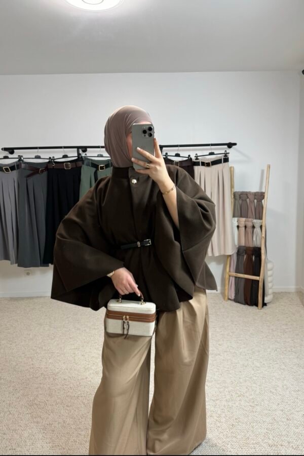 Pantalon ceinture – camel