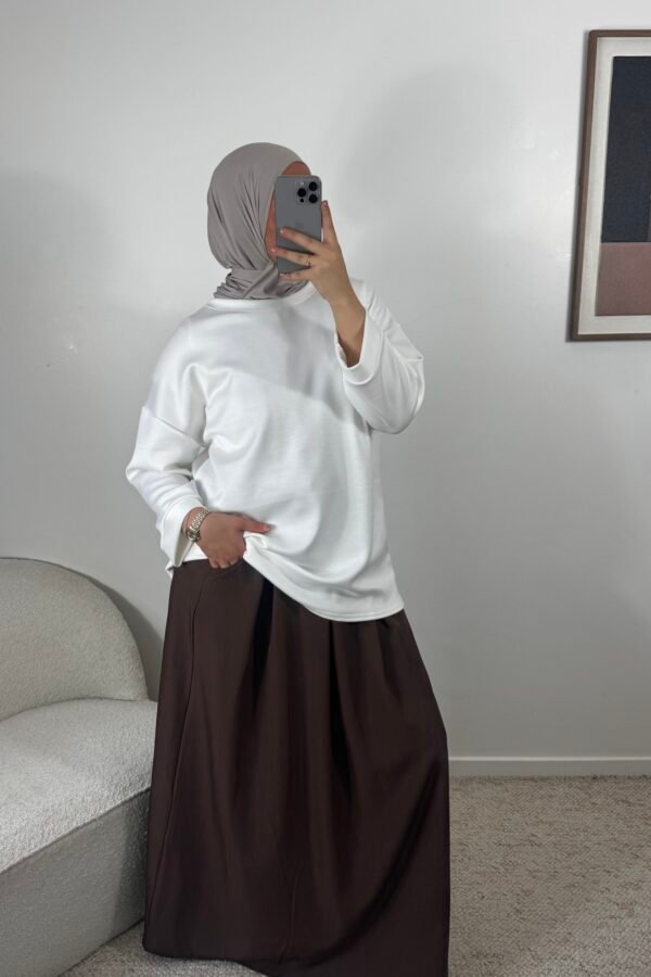 Jupe patineuse – marron