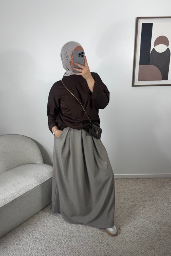 Jupe patineuse – taupe