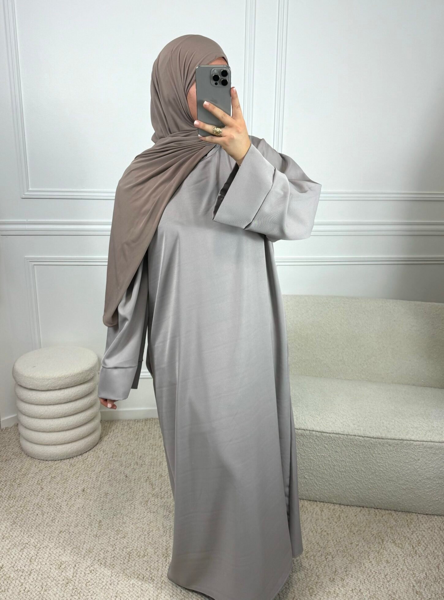Abaya Simply Gris