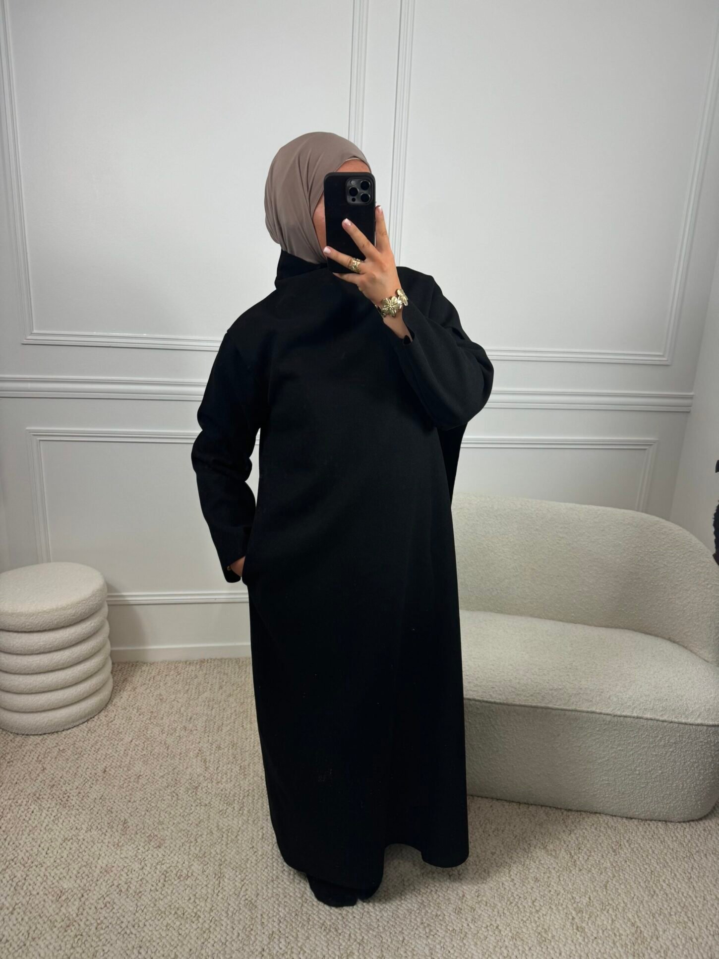 Manteau Lia Cape Noir