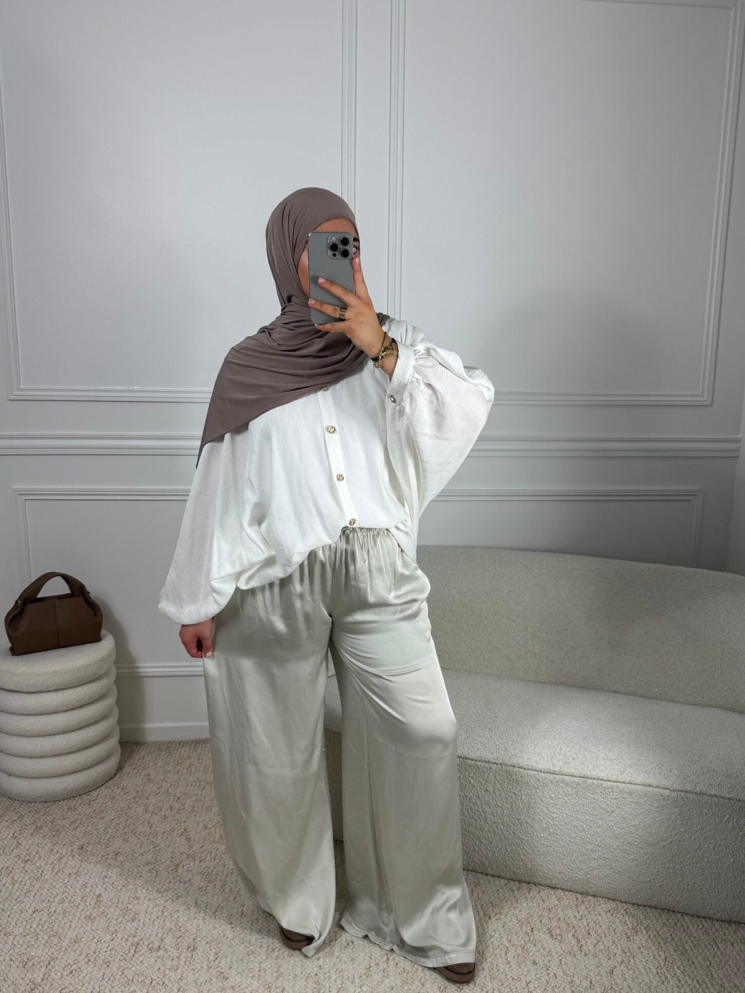 Pantalon Flare - Greige