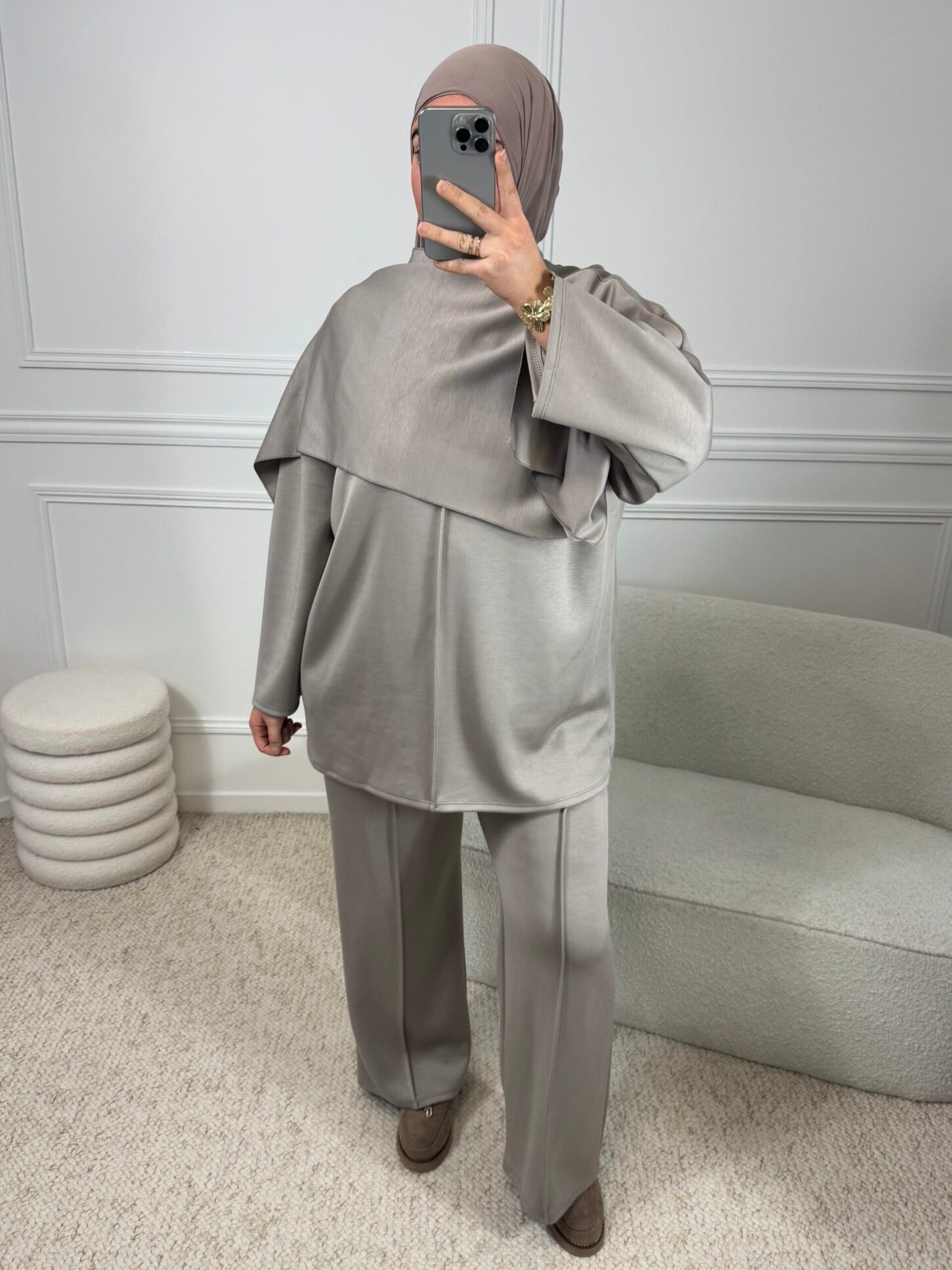 Ensemble Cape - Taupe