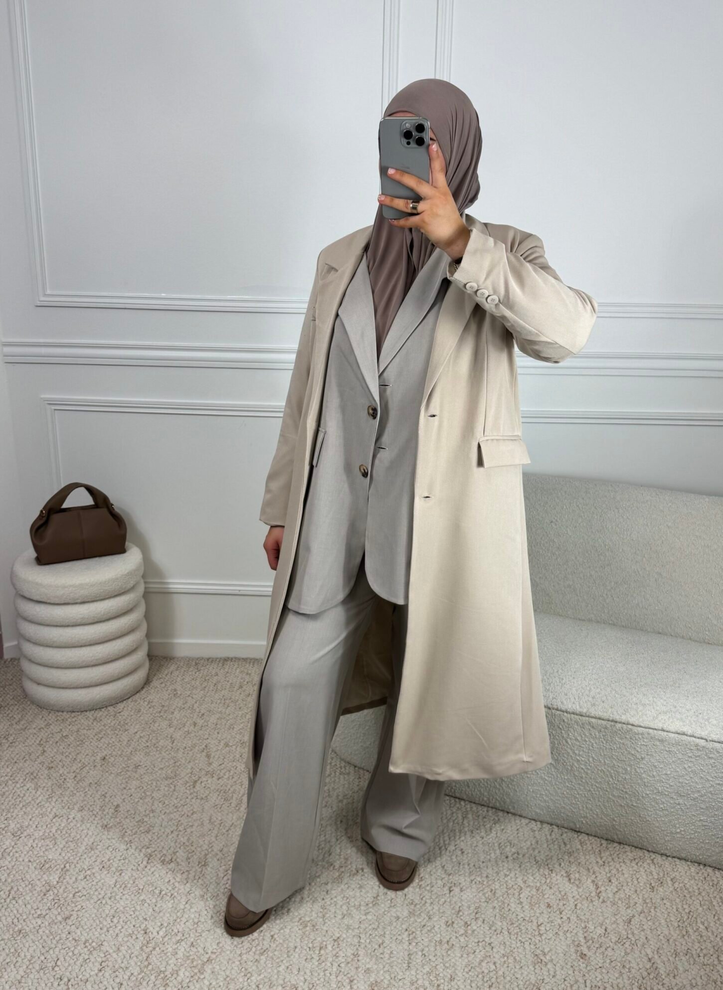 Manteau Blazer - beige – Image 2