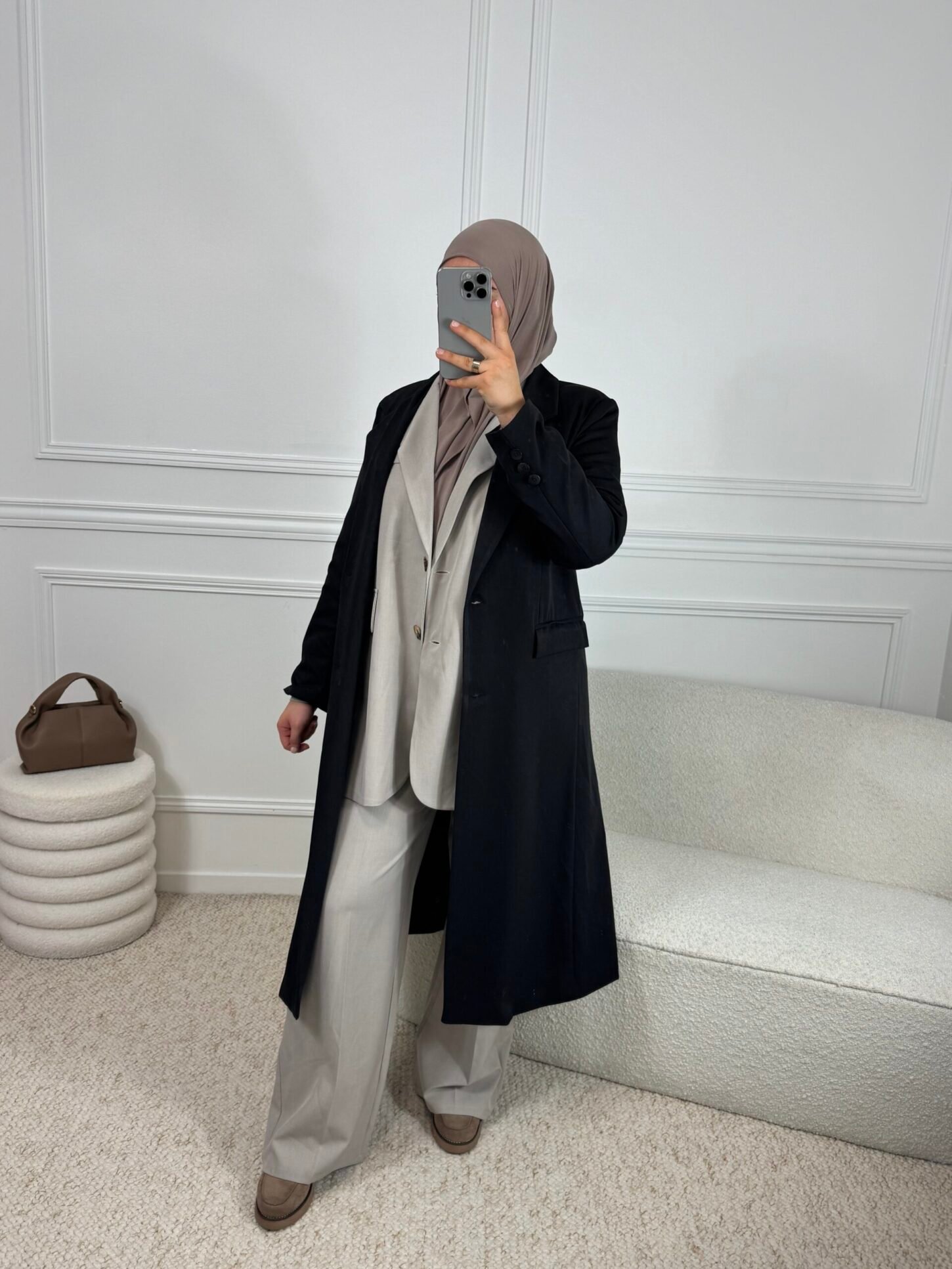 Manteau Blazer - Noir – Image 2
