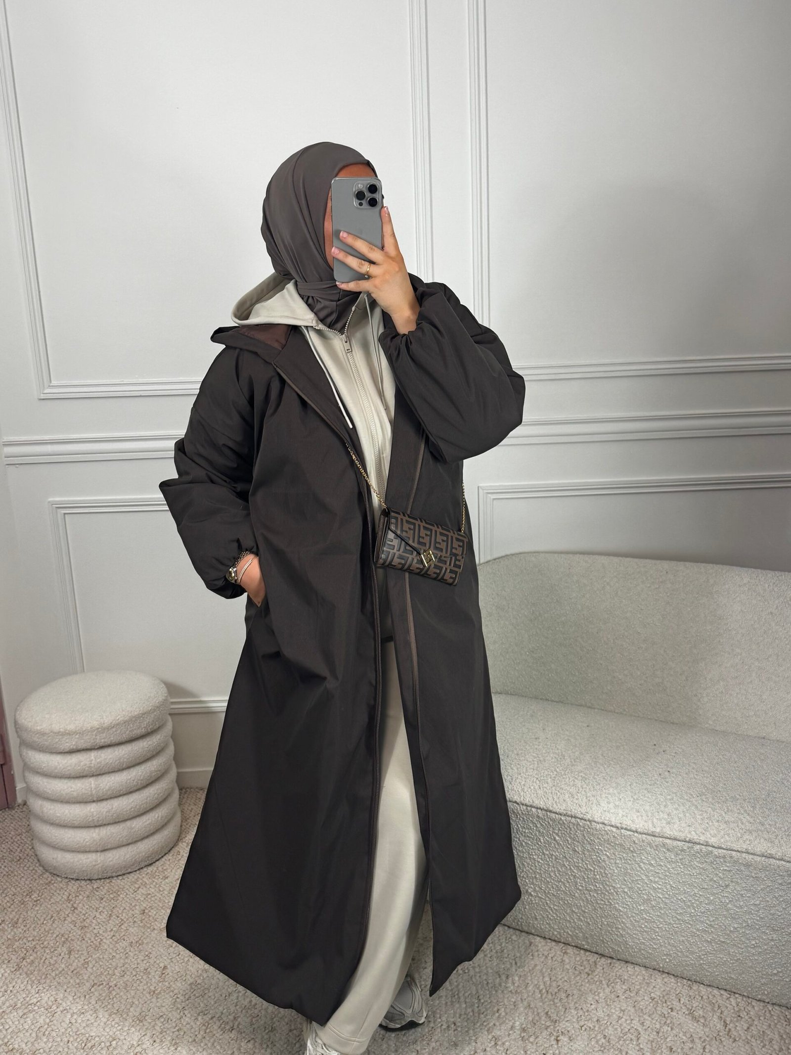 Parka matelassé - marron – Image 4