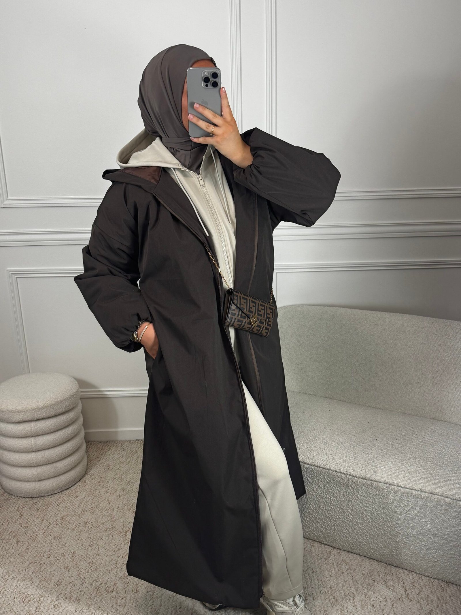 Parka matelassé - marron