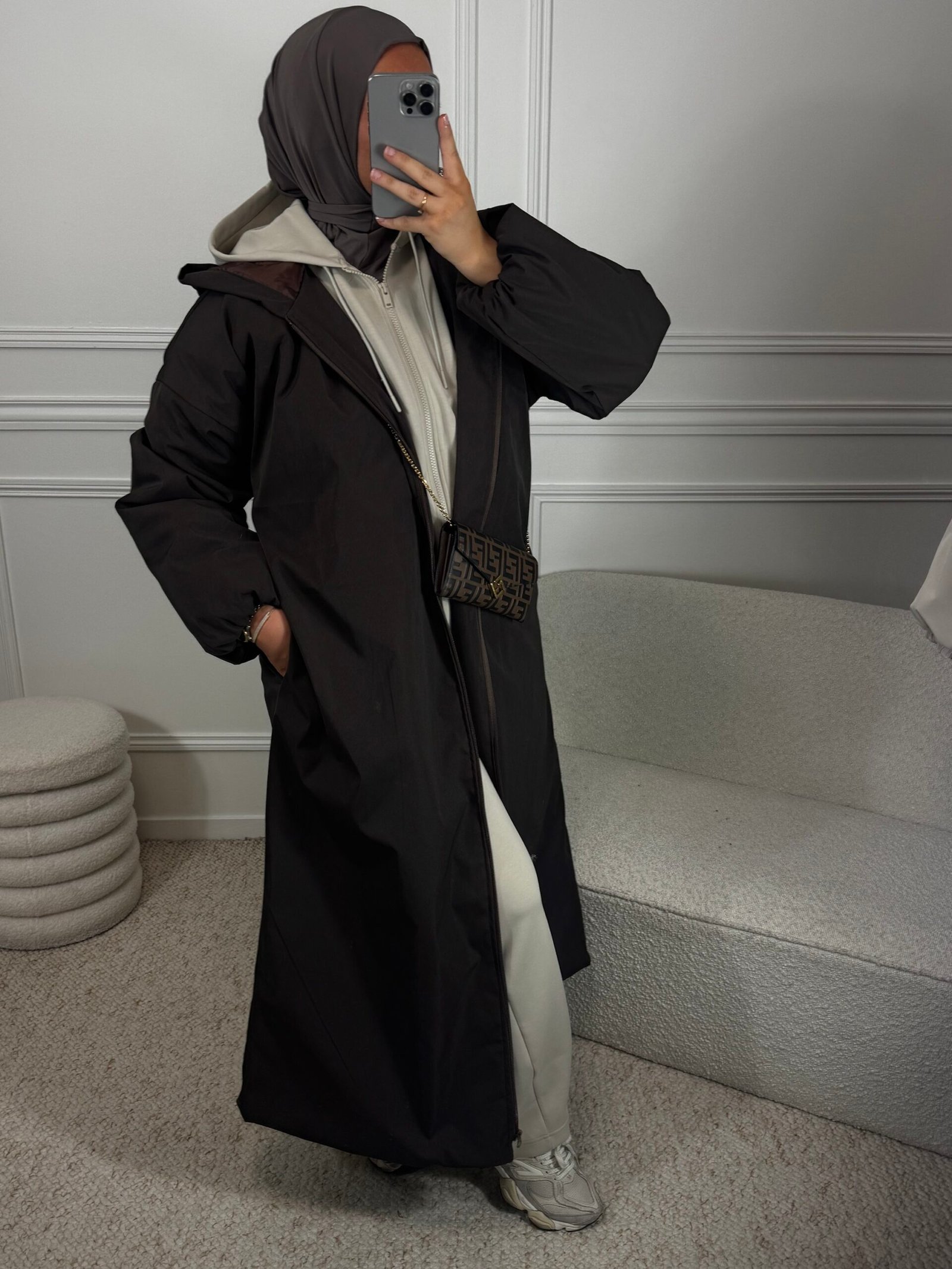 Parka matelassé - marron – Image 2