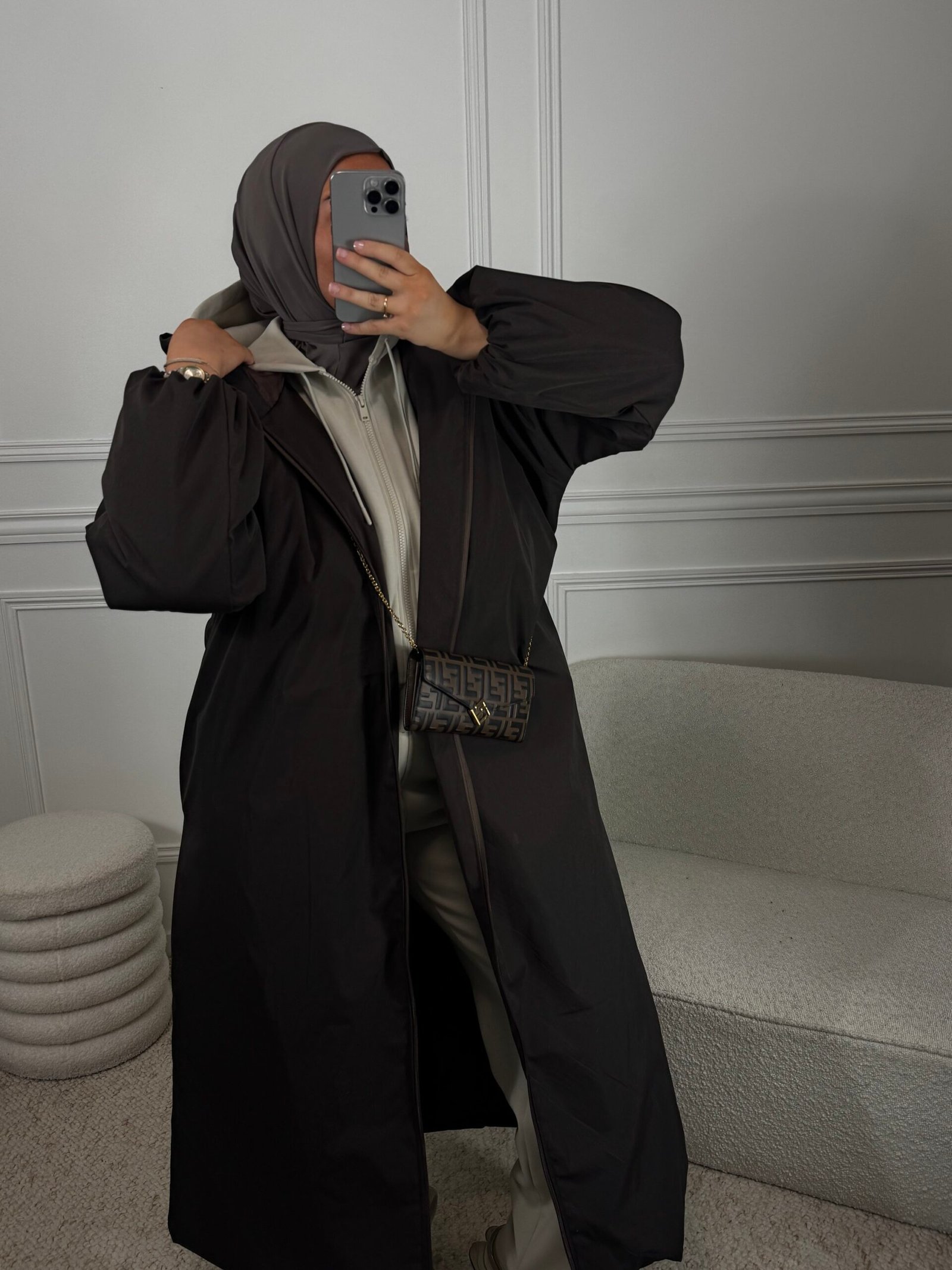 Parka matelassé - marron – Image 3