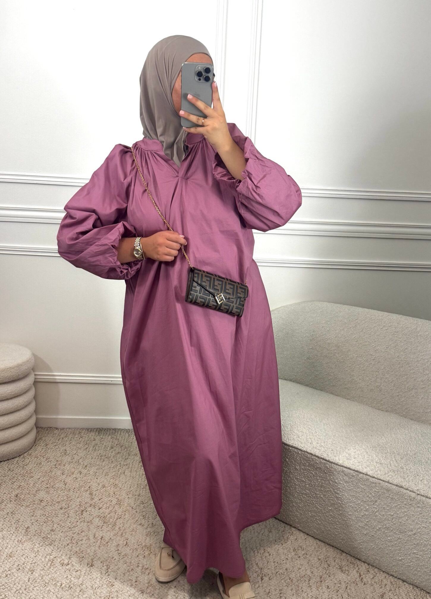 Abaya azra - rose – Image 3