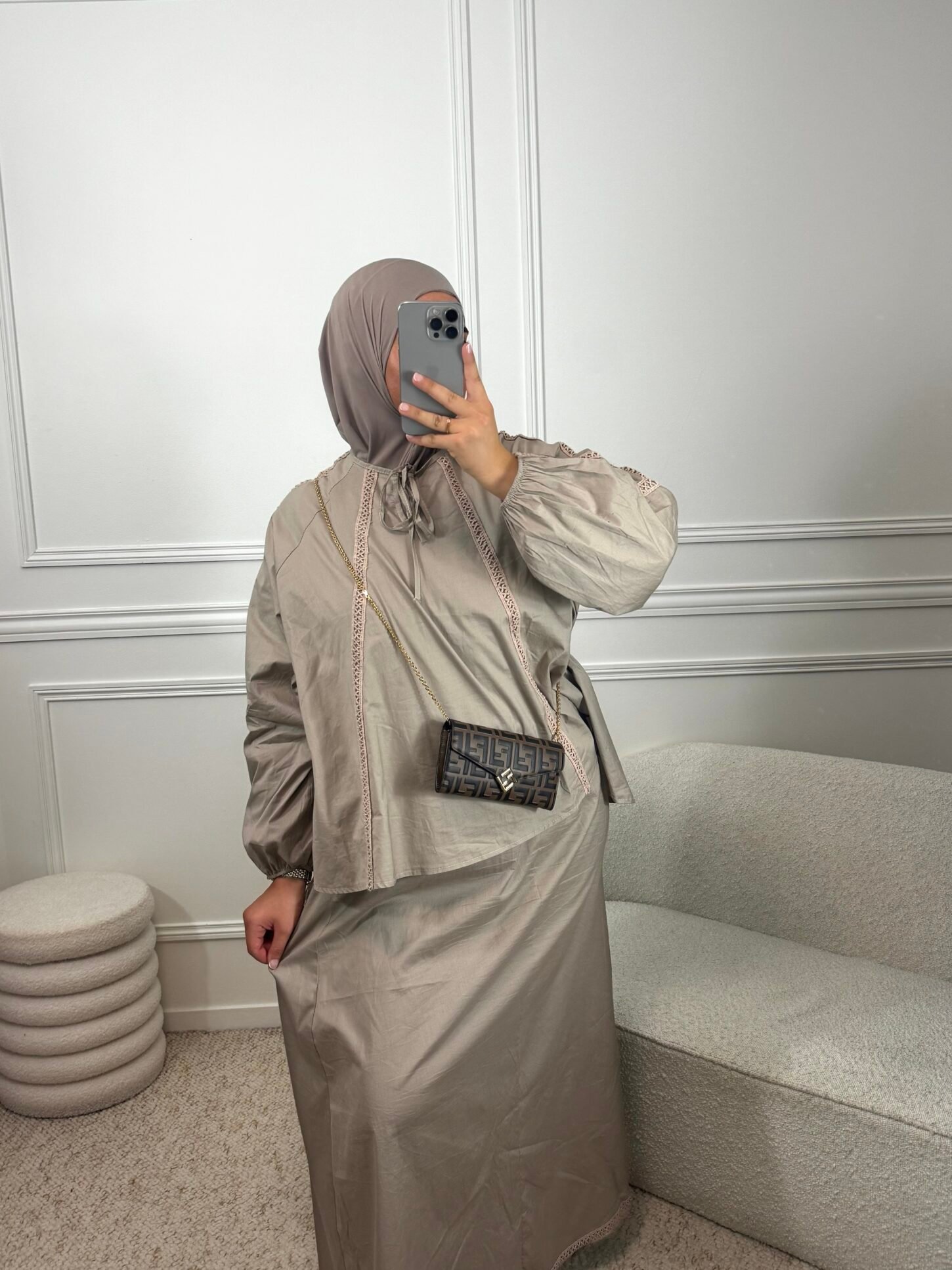Ensemble oumi - taupe – Image 2