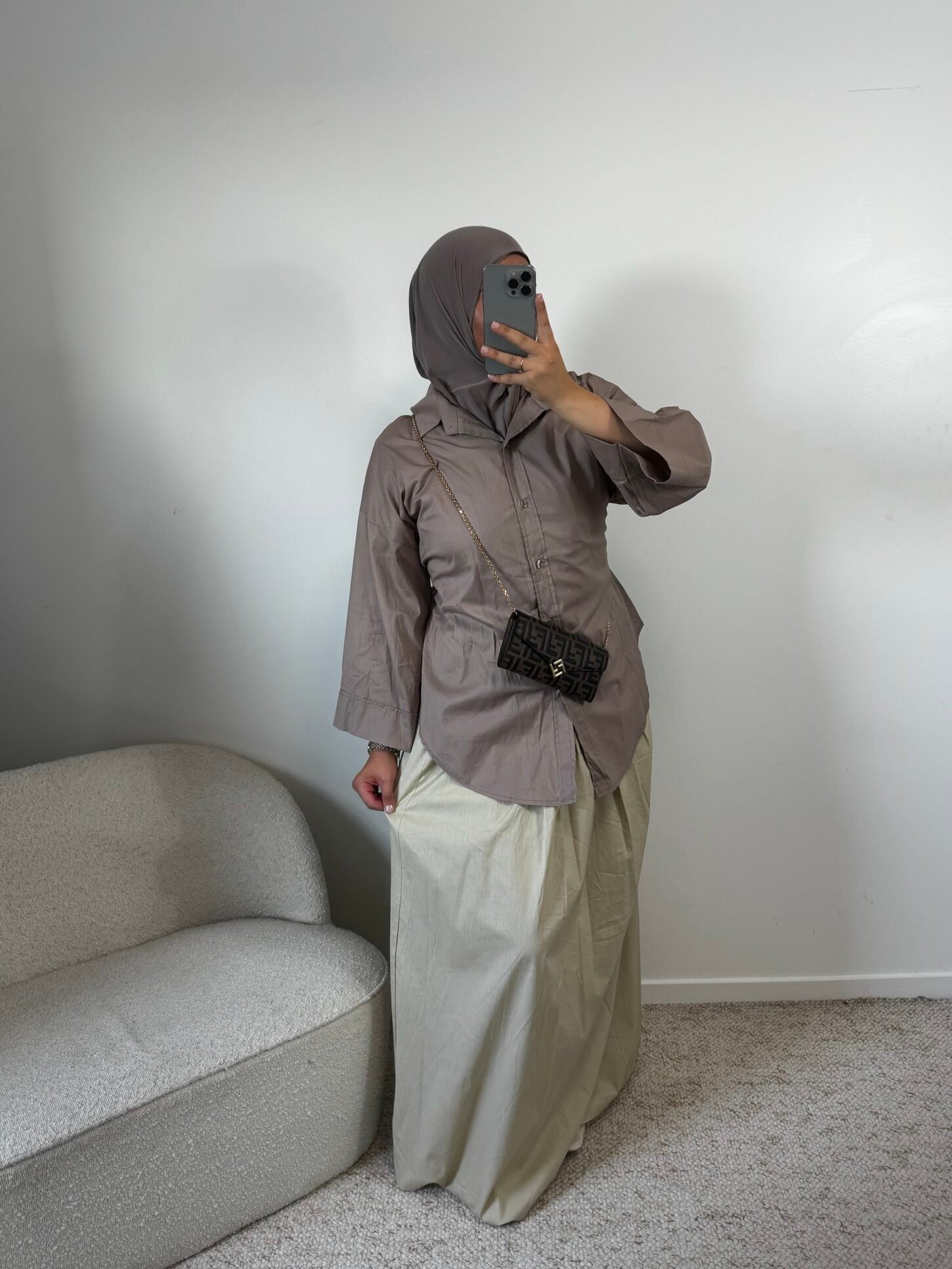 Chemise cintré - taupe