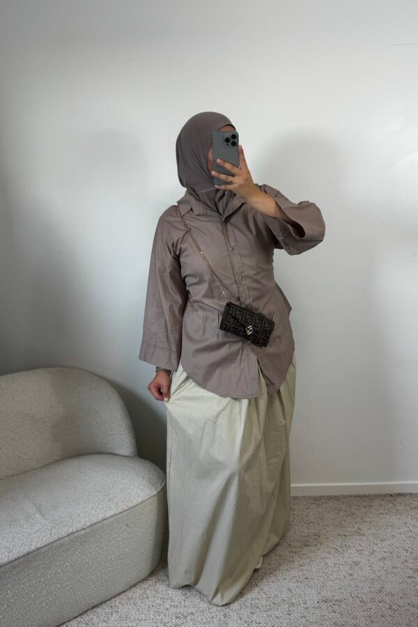 Chemise cintré – taupe