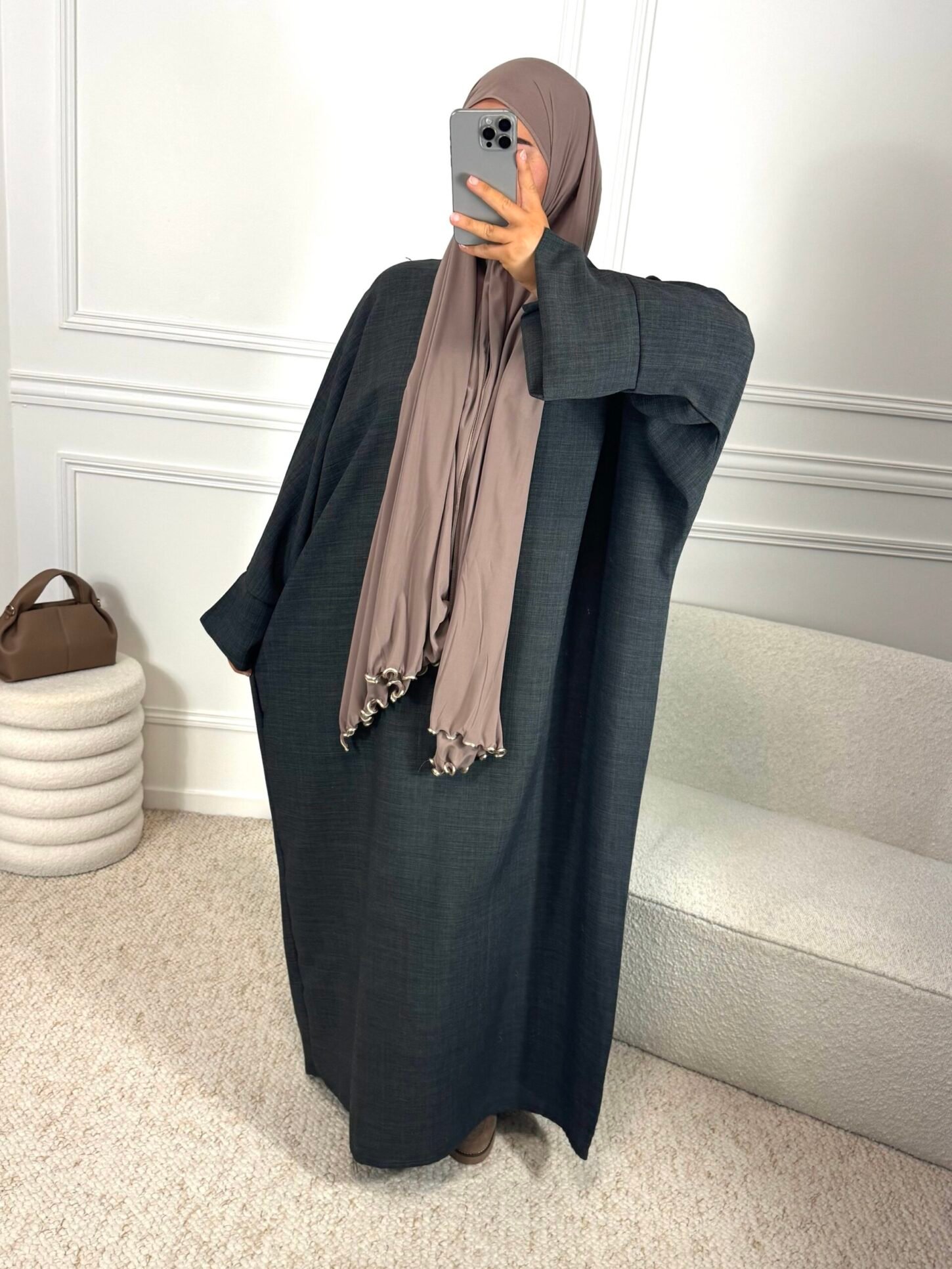 Abaya zaina - anthracite – Image 2