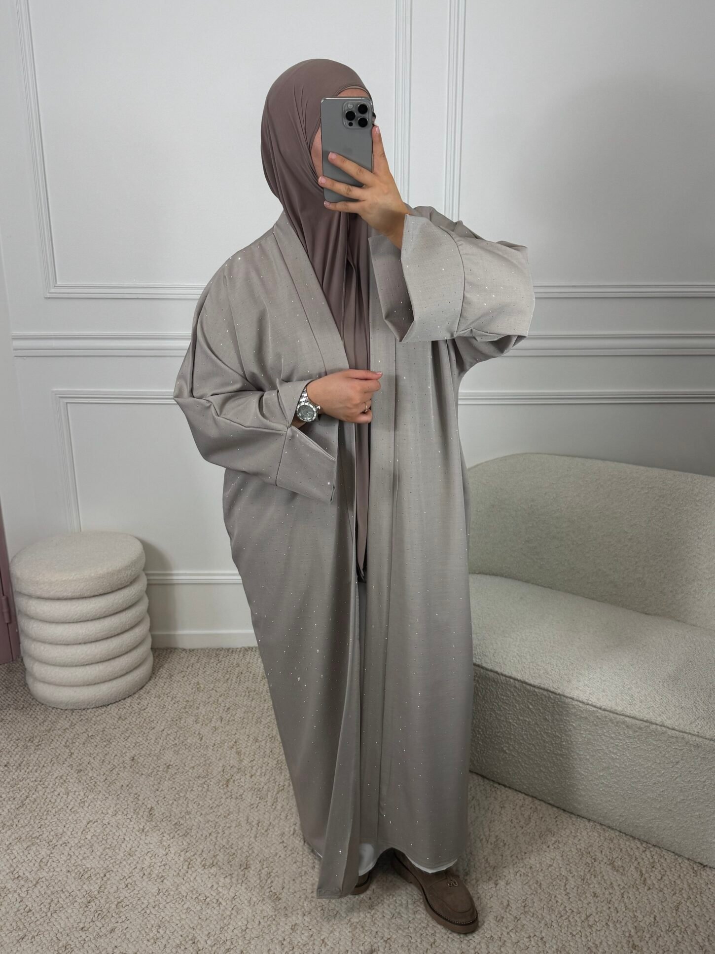Kimono Brillant - Taupe