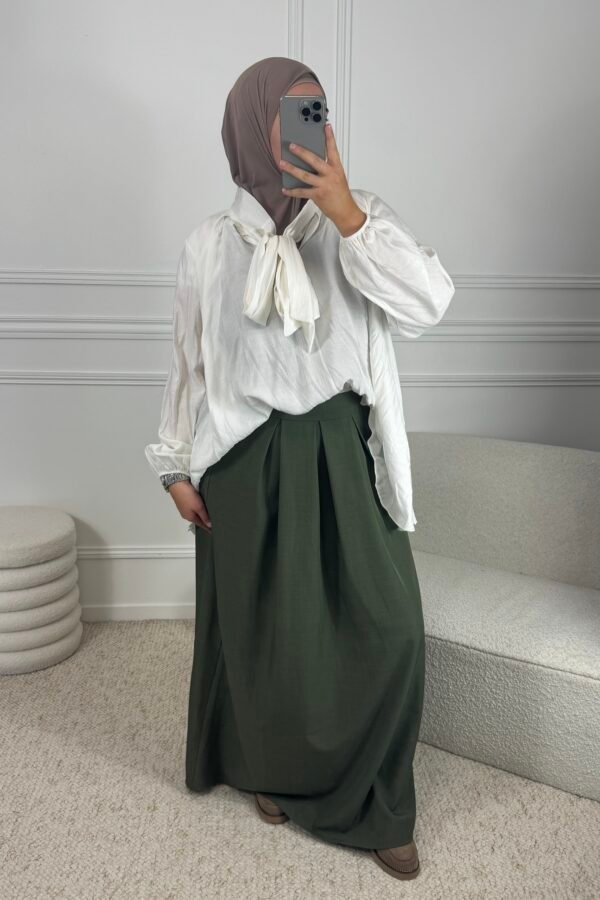 Chemise nouée – blanche
