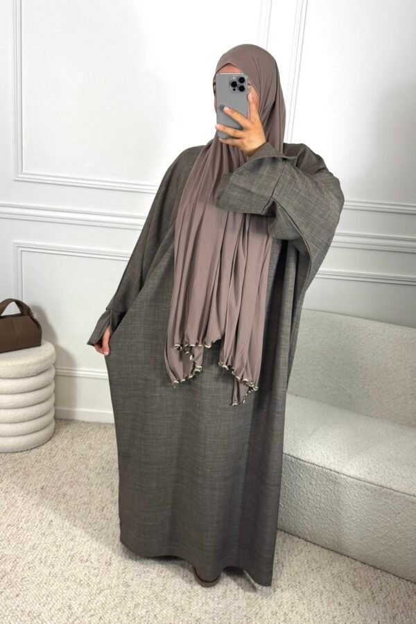 Abaya zaina – taupe