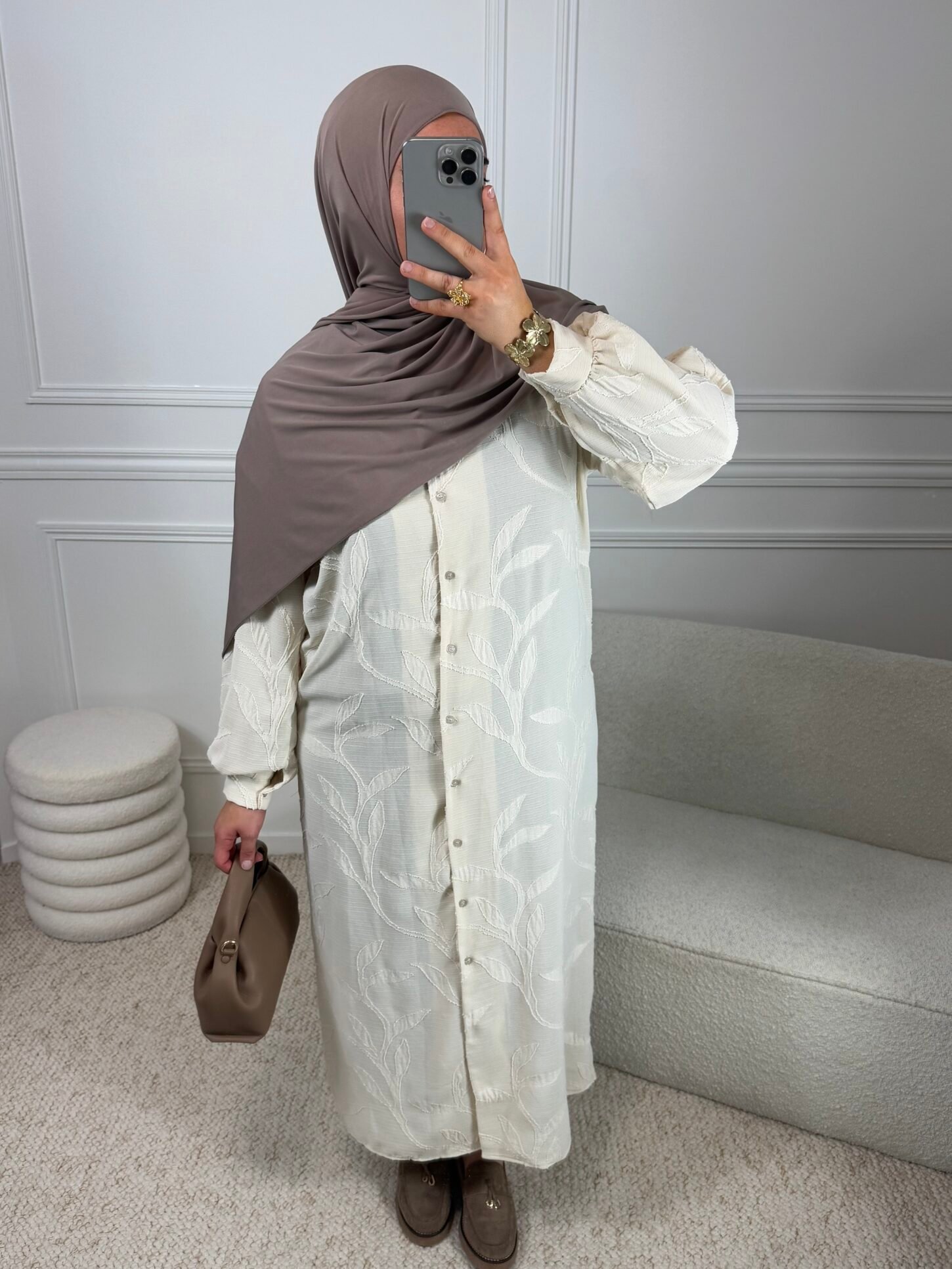Abaya warda - nude – Image 2