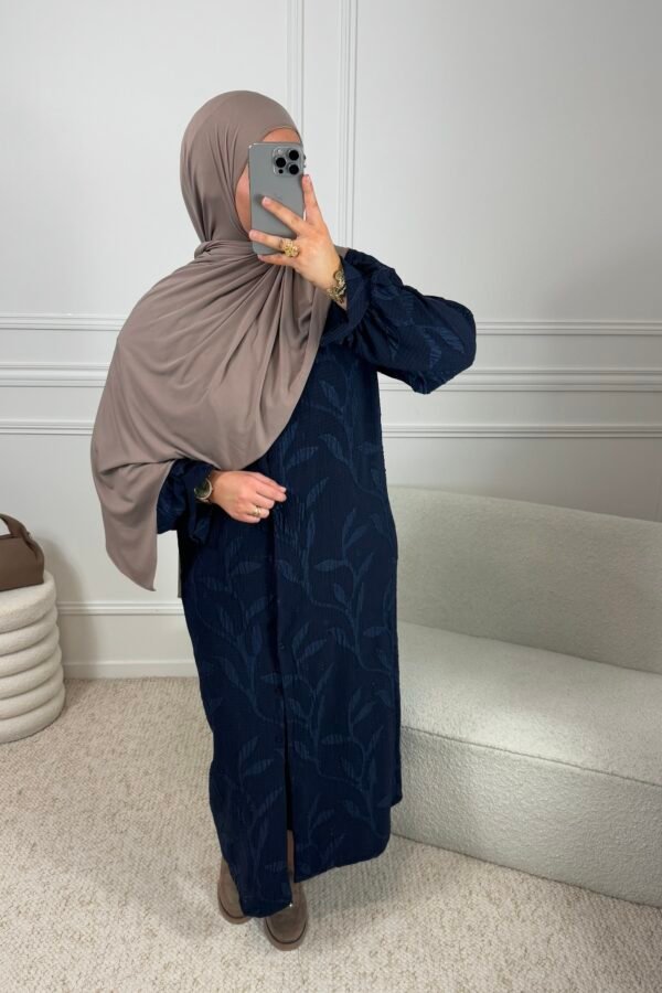 Abaya warda – bleu