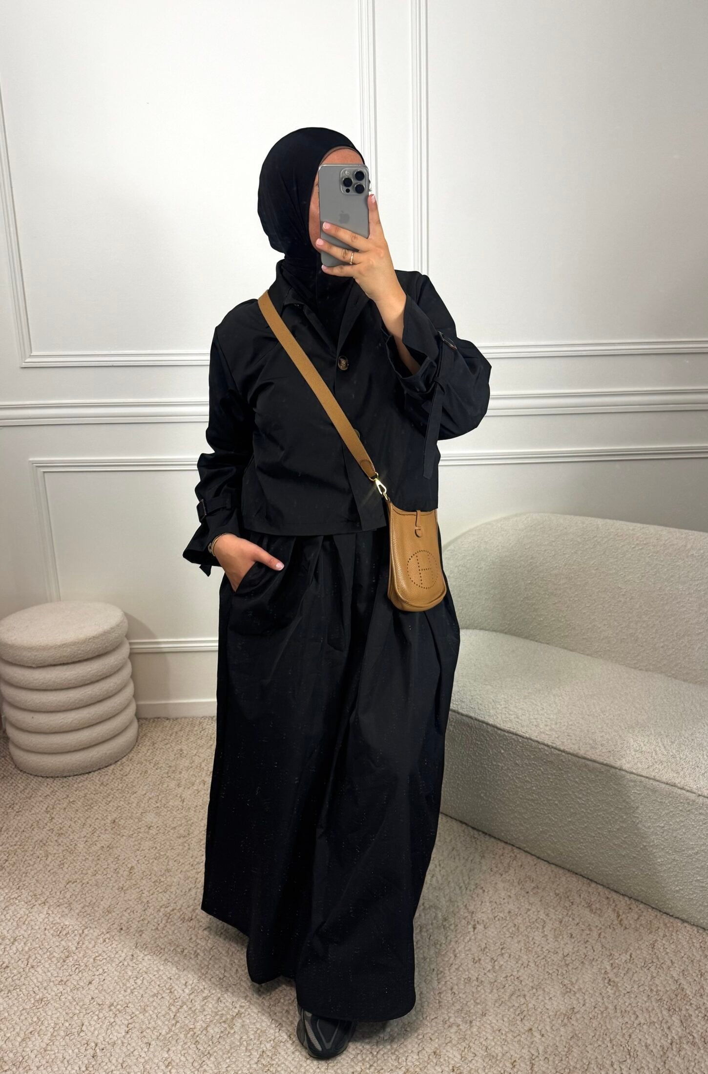 Set Parka jupe - noir