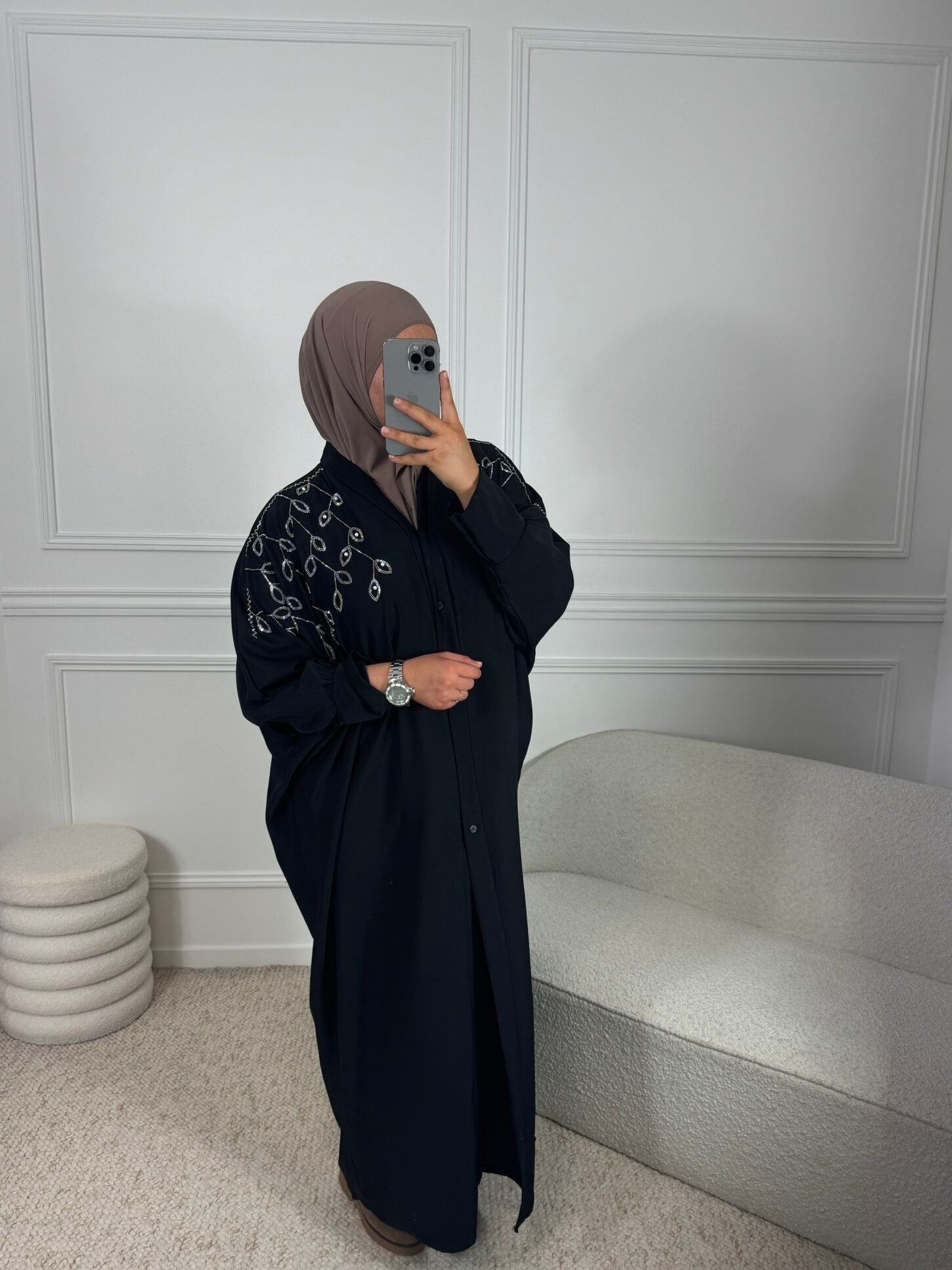 Abaya aswad - noir