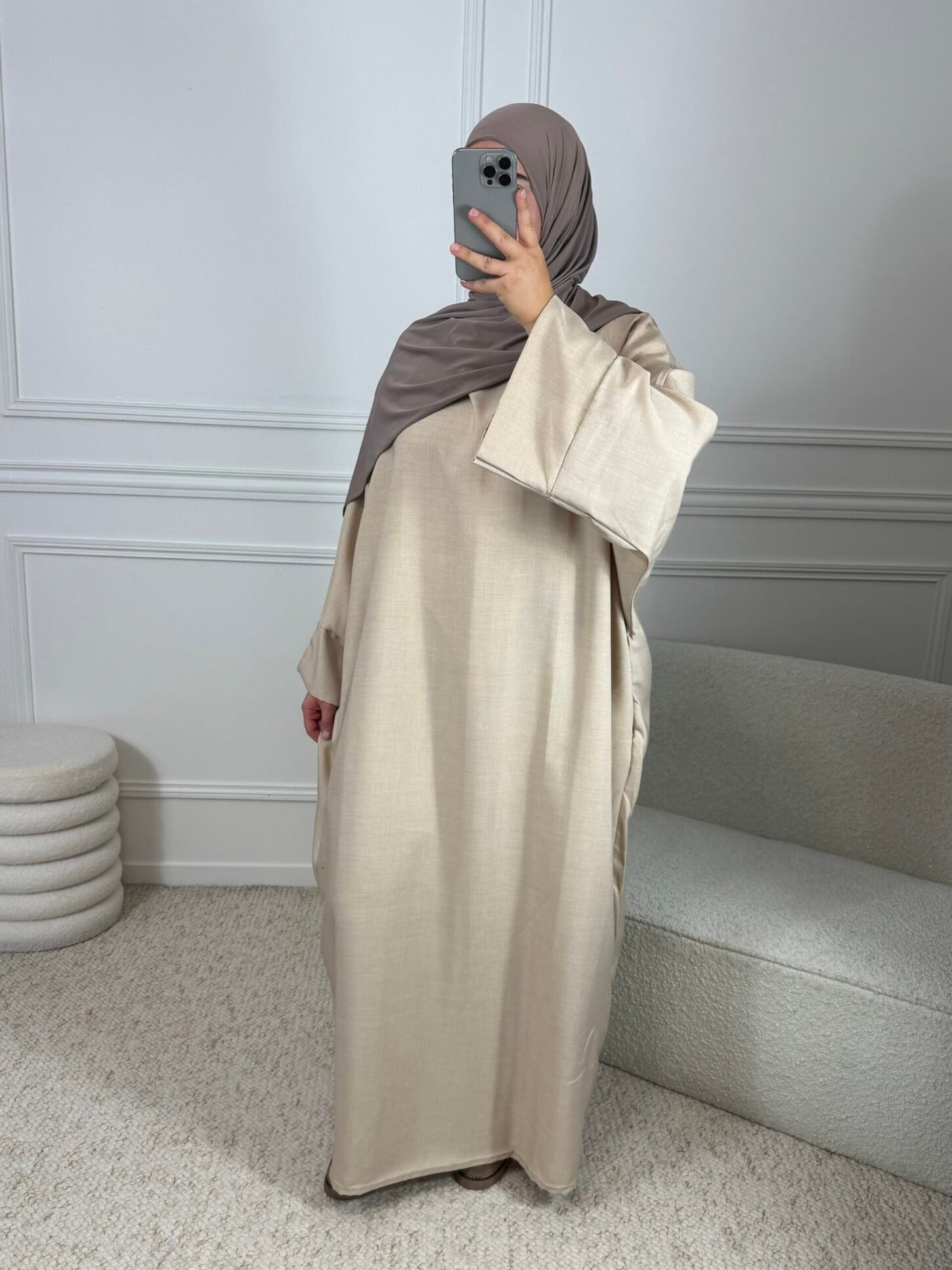 Abaya classic - beige – Image 2
