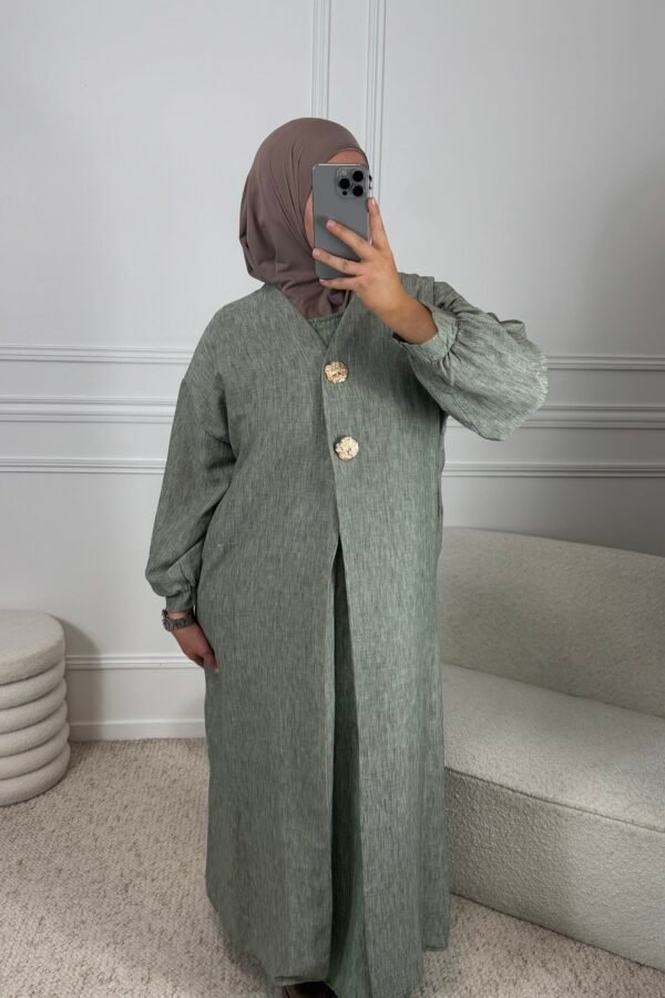 Kimono Nourhane – vert d’eau