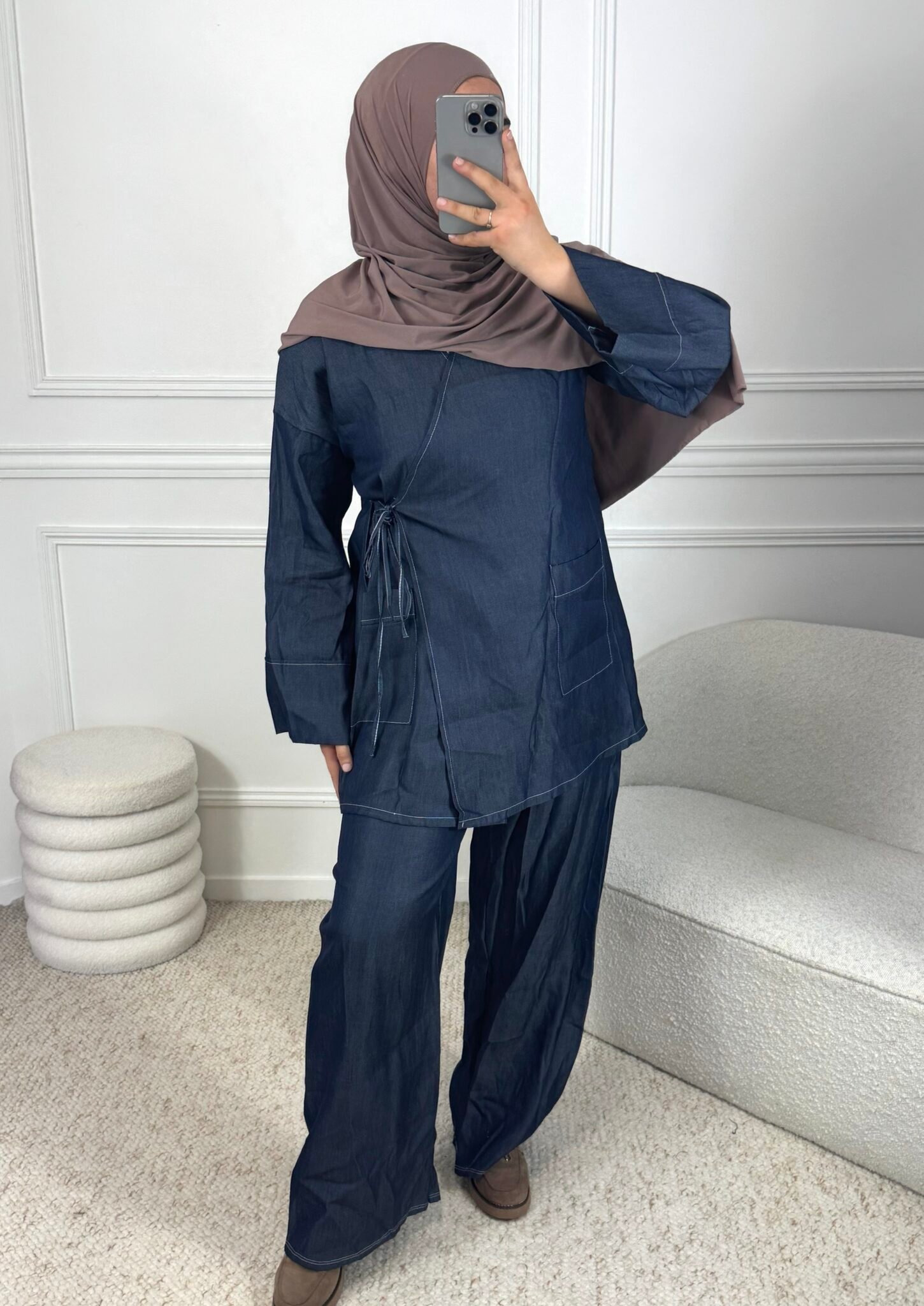 Set Effet Jean – bleu jean foncé