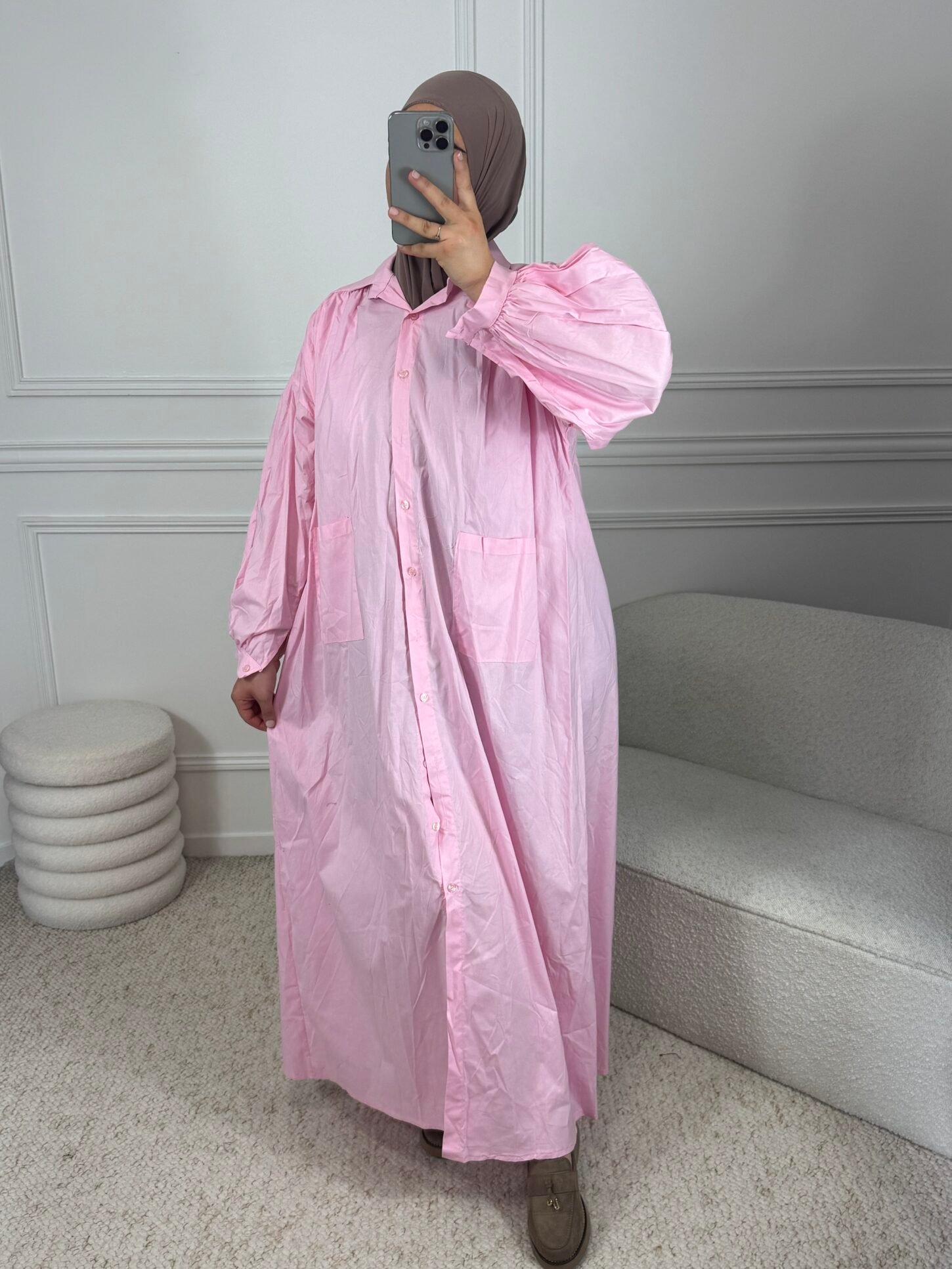 Abaya chemise - rose