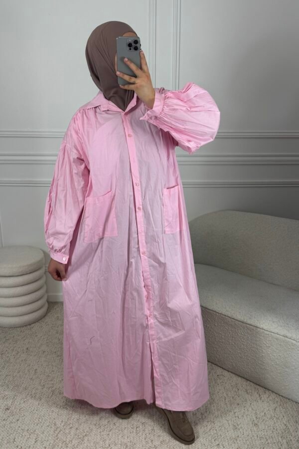 Abaya chemise – rose