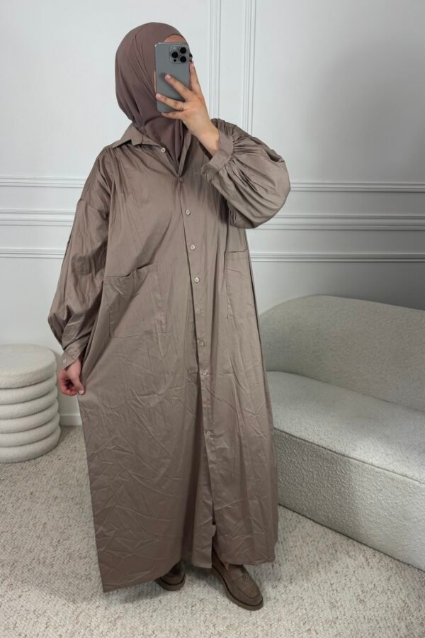 Abaya chemise – taupe