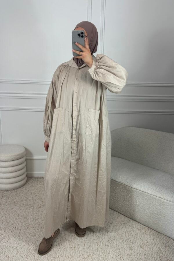 Abaya chemise – beige