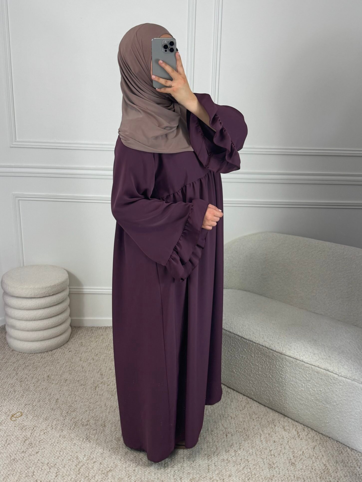 Abaya souhra - prune